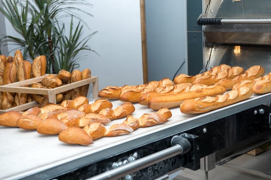 Baguettes on Conveyor